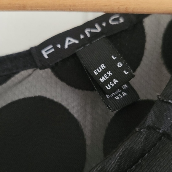 Black Top with Mesh Shoulders - Picture 5 of 5